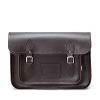 Картинка Zatchels Classic Satchel Dark Brown 13-inch