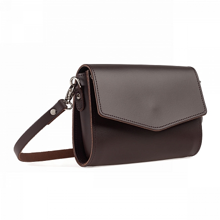 Zatchels Micro Clutch Dark Brown